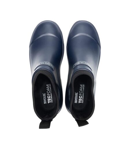 Womens/ladies Mid Cut Wellington Boots Navy Blue Regatta