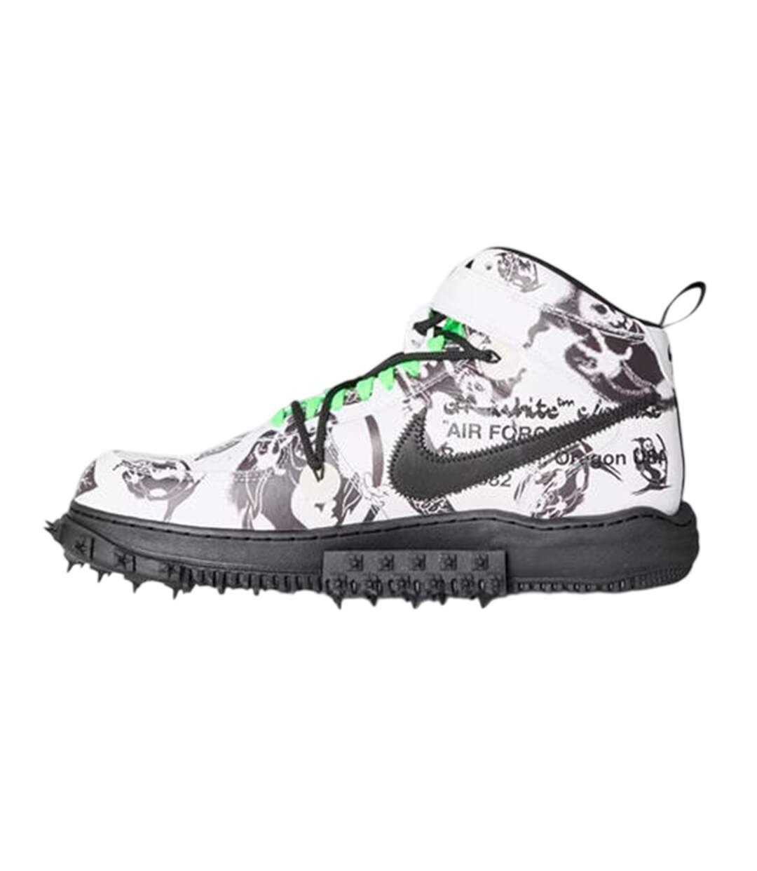 Chaussures Motif/style Imprimé Graphique Air Force Femme Blanc Noir Nike-2