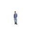 Mens Plaid Slim Long-sleeved Shirt Deep Blue G-Star-1