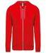 Veste zip intégral à capuche - Homme - K438 - rouge