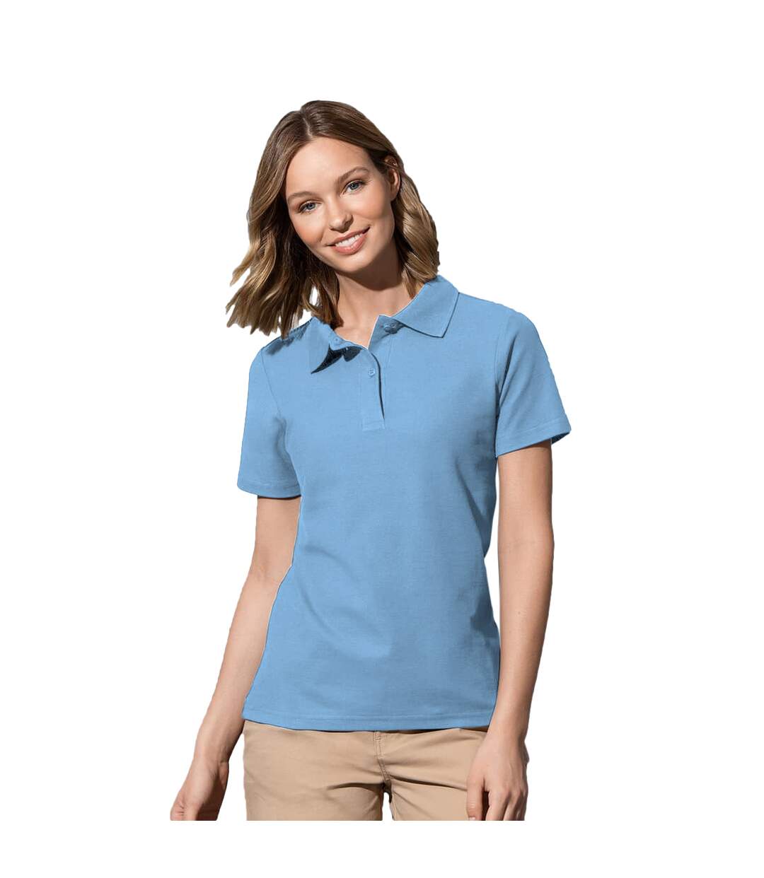 Polo femme bleu clair Stedman Classics-2