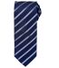 Cravate rayée sport - PR784 - bleu marine et bleu roi