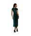 Robe Mi-longue Femme Vert Principles-2