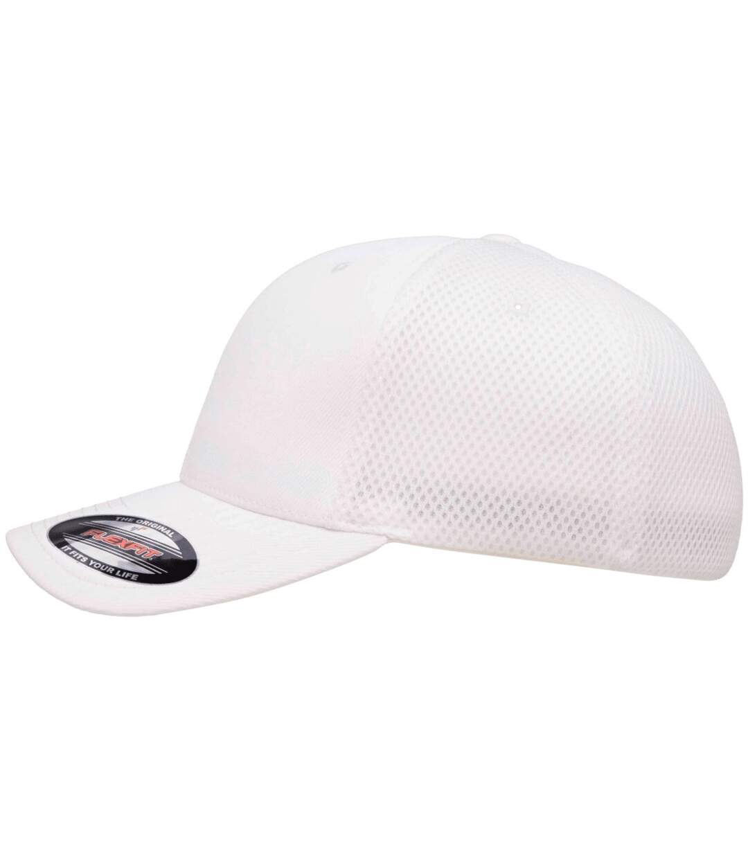 Casquette flexfit blanc Yupoong-3