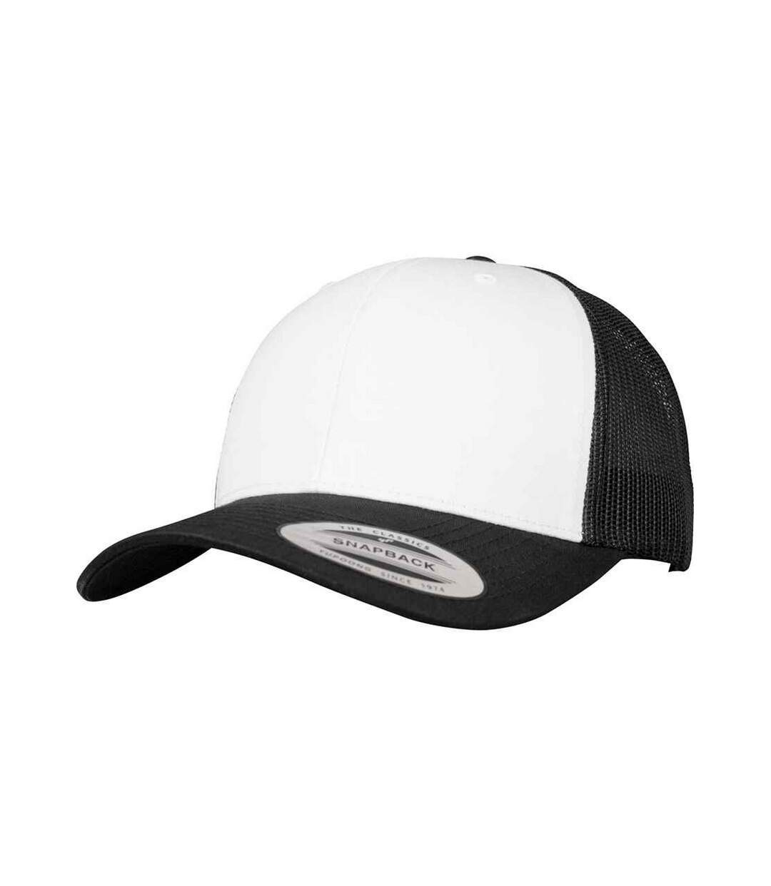 Casquette trucker noir / blanc Flexfit-1