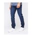 Mens Malcolm Slim Jeans Dark Wash Crosshatch-1