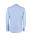 Chemise À Manches Longues Oxford Slim Pour Hommes Bleu Clair Kustom Kit-3