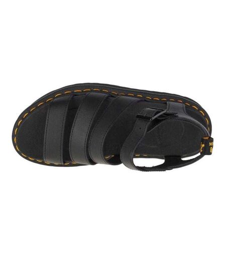Womens/ladies Blaire Quad Leather Sandals Black Dr Martens