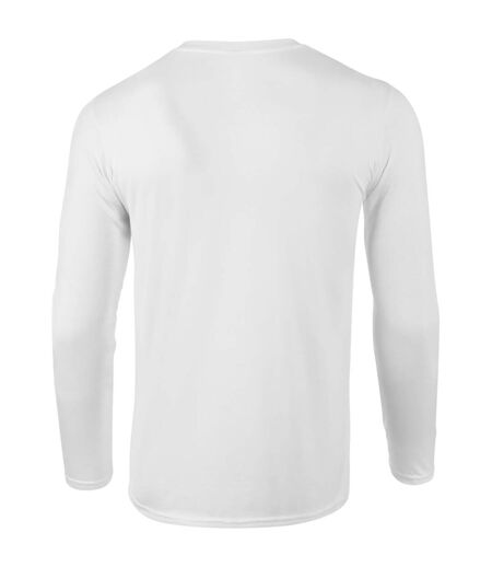 Lot de 5  t-shirts manches longues hommes blanc Gildan