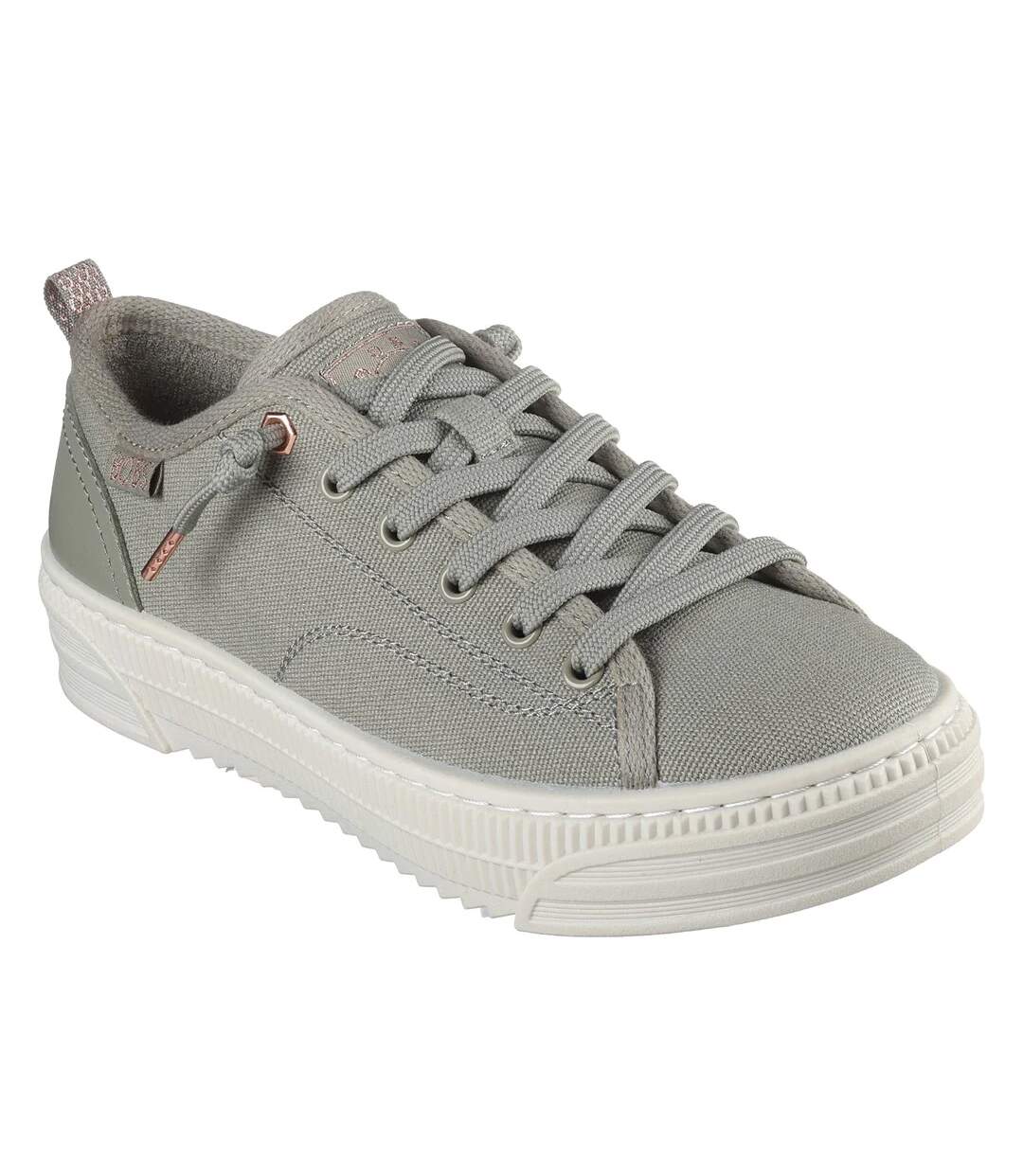 Womens/ladies bobs copa trainers olive Skechers-1