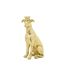 Statuette Déco Chien Couronne 33cm Or-1