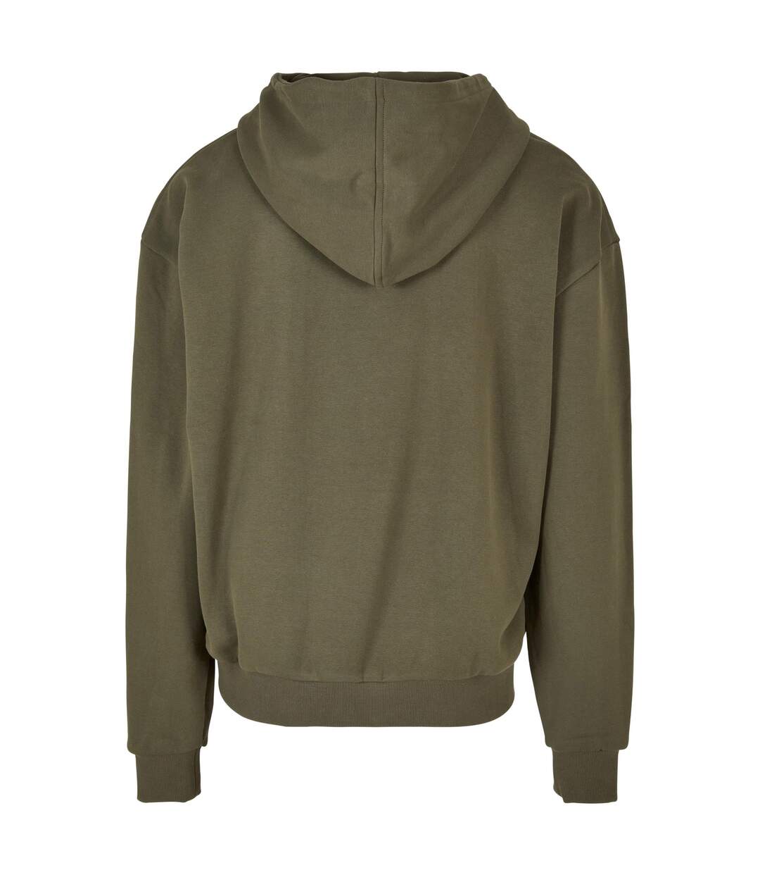 Mens ultra heavyweight full zip hoodie olive Build Your Brand-2