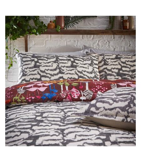 Amanita abstract mushrooms duvet cover set redwood Furn