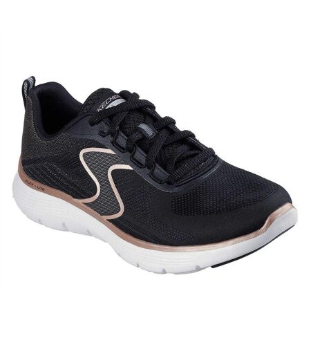 Baskets Flex Appeal 5.0 Femme Noir Rose Doré Skechers