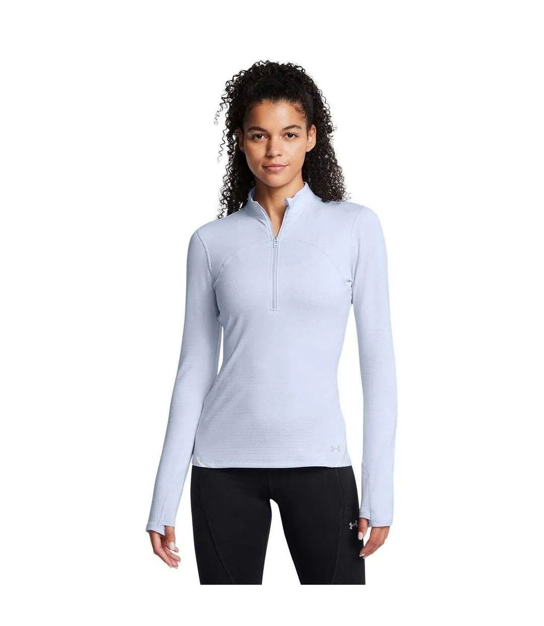 Womens/ladies Vanish Long-sleeved Sweatshirt Blue Under Armour-1