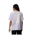 Womens/ladies Floral Oversized T-shirt Lavender Columbia-2