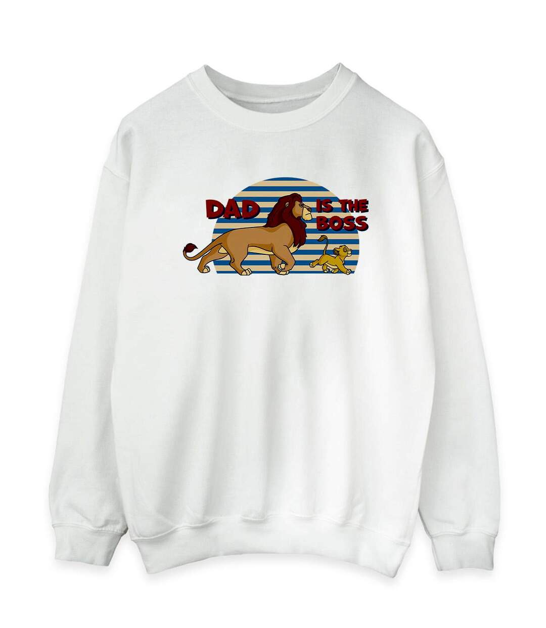 Disney Sweat Womens/Ladies The Lion King Dad Boss Sweatshirt (Blanc) - UTBI22404-1