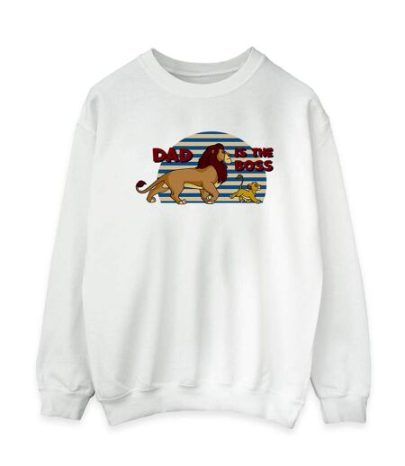 Disney Sweat Womens/Ladies The Lion King Dad Boss Sweatshirt (Blanc) - UTBI22404