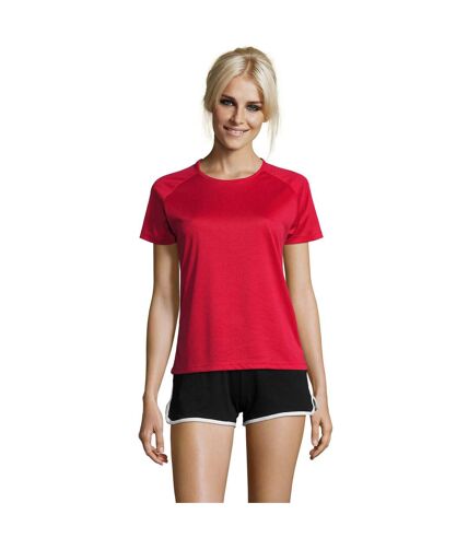 SOLS Womens/Ladies Sporty Short Sleeve T-Shirt (Red)
