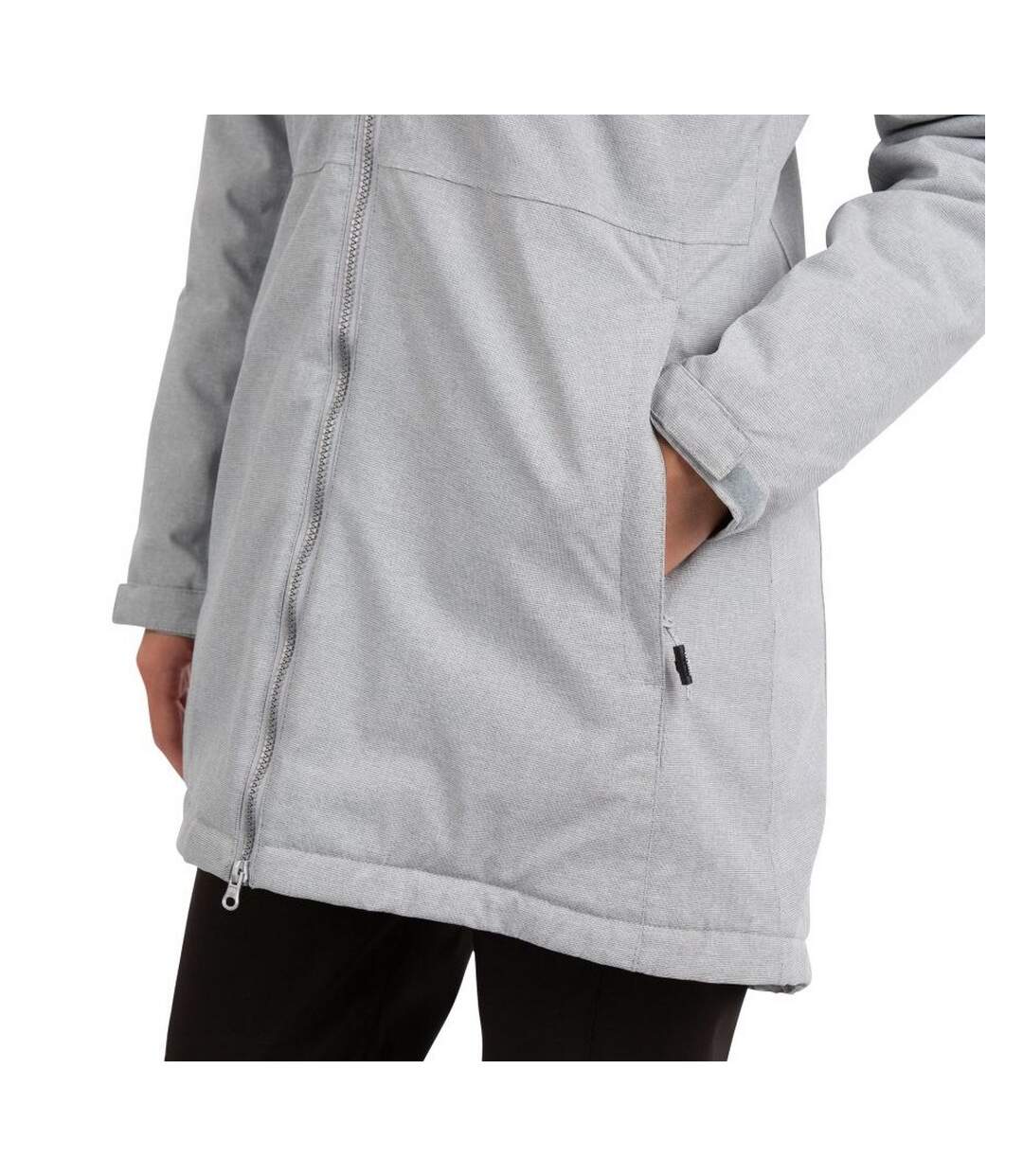 Womens/ladies Wintry Tp75 Waterproof Jacket Grey Marl Trespass-3