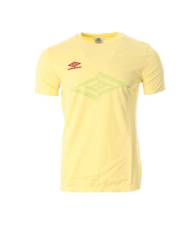 T-shirt jaune homme umbro mid tee - l