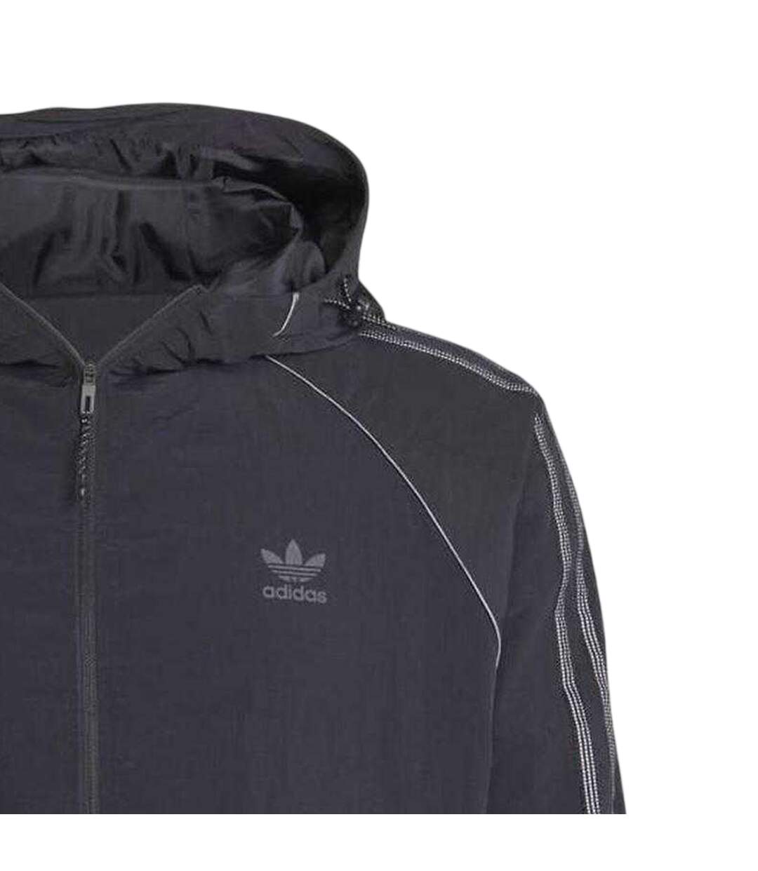 Mens Originals 3 Stripes Jacket Black Adidas-4