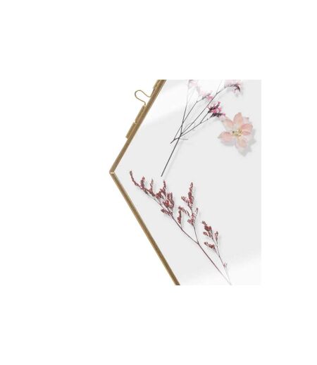 Décoration Murale Fleurs Séchées Cléa 25cm Or