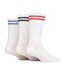 3 Pack Mens Retro Double Stripe Sport Socks-1