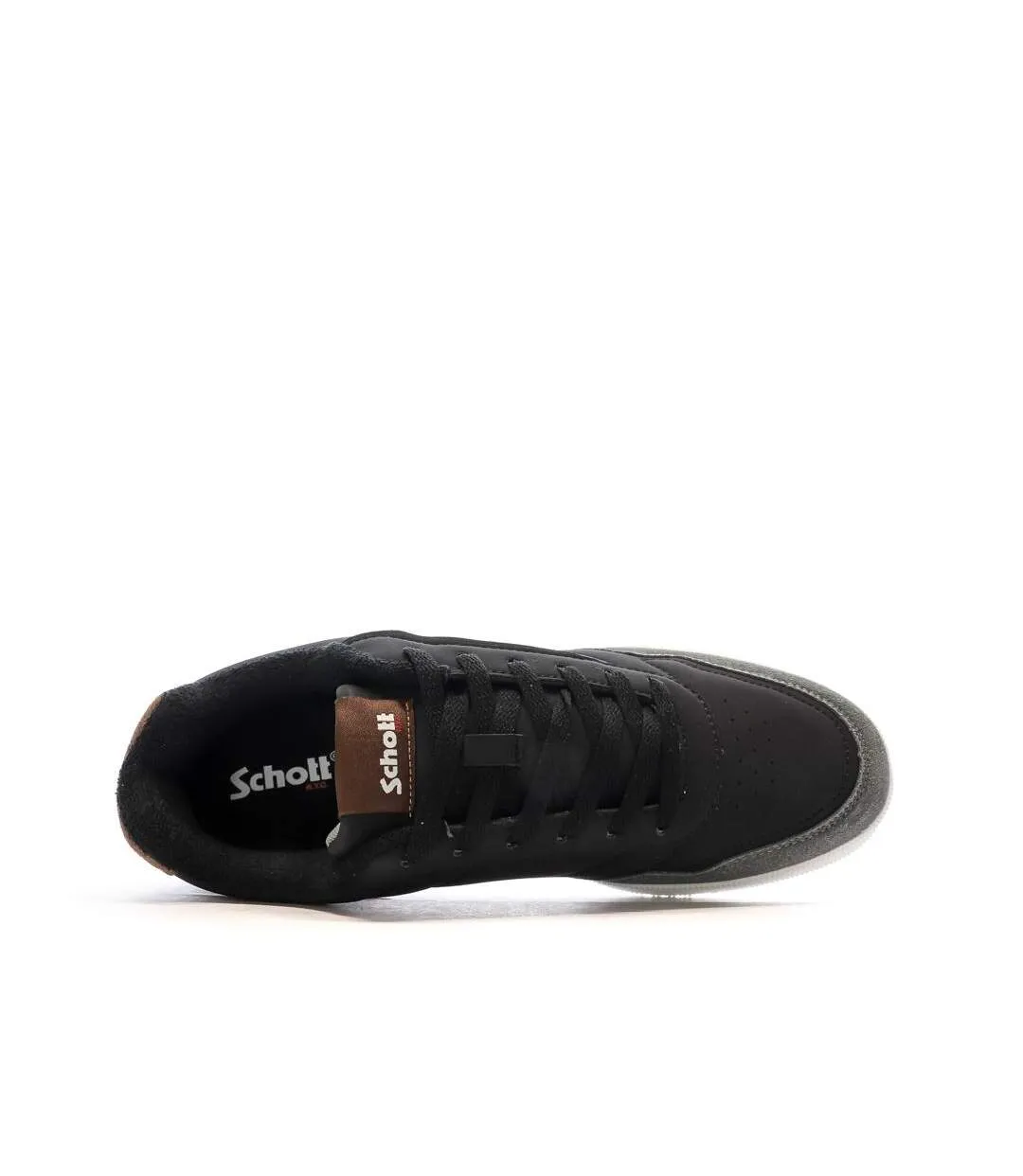 Baskets noires homme schott titan-4