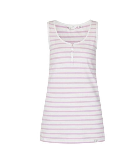 Débardeur Motif/style À Rayures Femme Rose Pâle Lazy Jacks