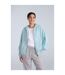 Womens/ladies Idol Full Zip Hoodie Light Blue Animal-1