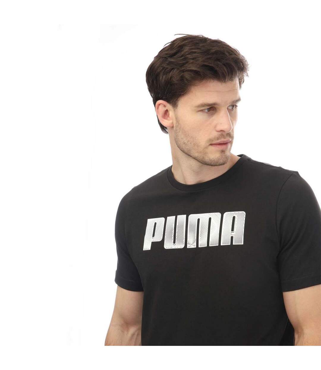 Mens Sportstyle Cotton Blend T-shirt Black Puma-4