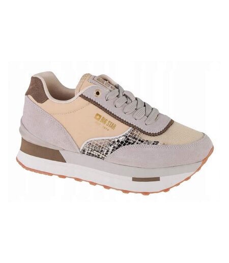 Baskets Motif/style Logo Femme Beige Crème Big Star