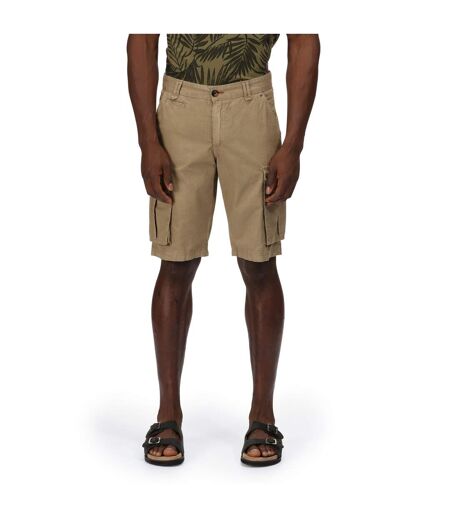Short À Poches Motif/style Rétro Shorebay Homme Beige Foncé Regatta
