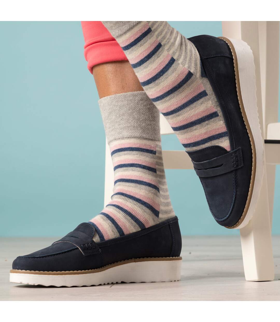 Gentle Grip - 9 Paires Femme Chaussettes Bambou Sans Elastiques-4
