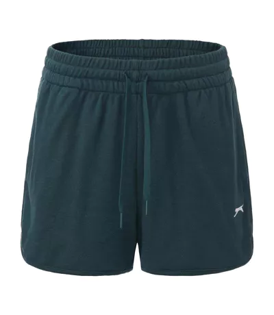 Womens/ladies Lightweight Shorts Forest Green Slazenger