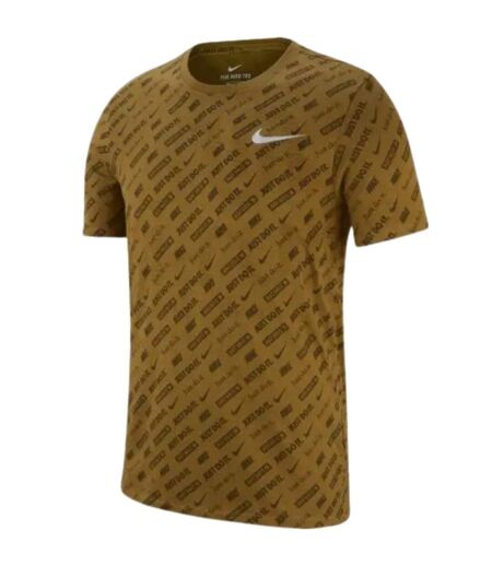 T-shirt Motif/style Logo Partout Homme Vert Kaki Nike