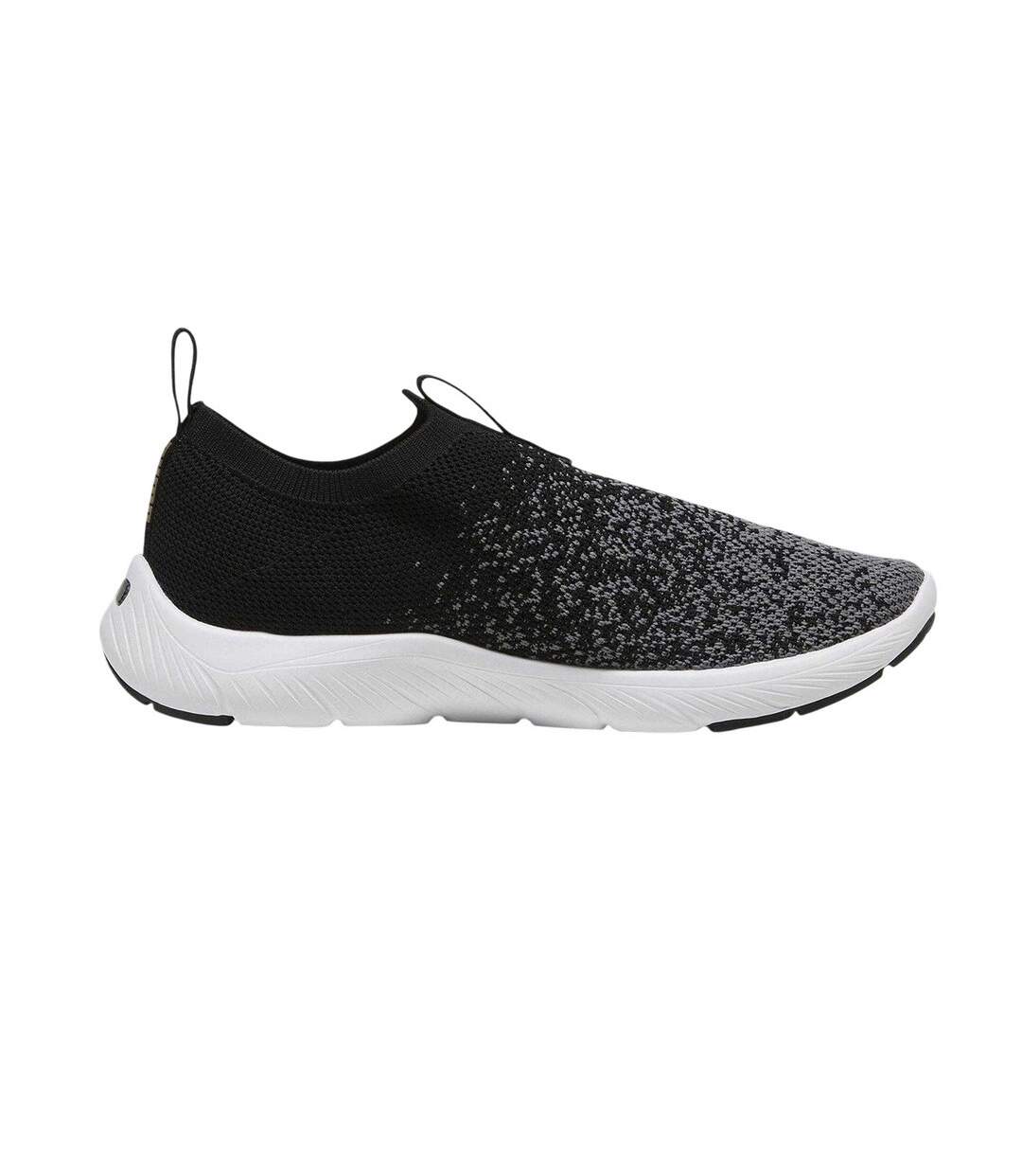 Womens/ladies Softride Remi Trainers Black White Gold Puma-1
