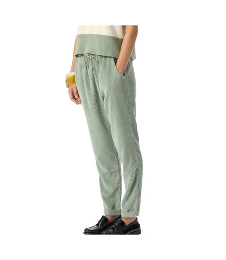 Pantalon Velours Vert Femme Teddy Smith 30116952D - L