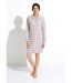 Chemise de nuit liquette flanelle carreaux coton gratté-1