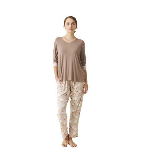 JJB2 Women's Fine Modal Long Sleeve Pajamas