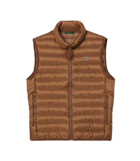 Doudoune Sans Manches Homme Marron Lacoste
