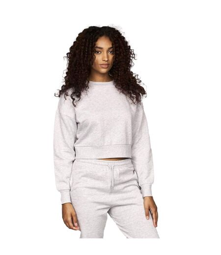 Juice Womens/Ladies Catalina Crew Neck Crop Sweatshirt (Grey Marl)
