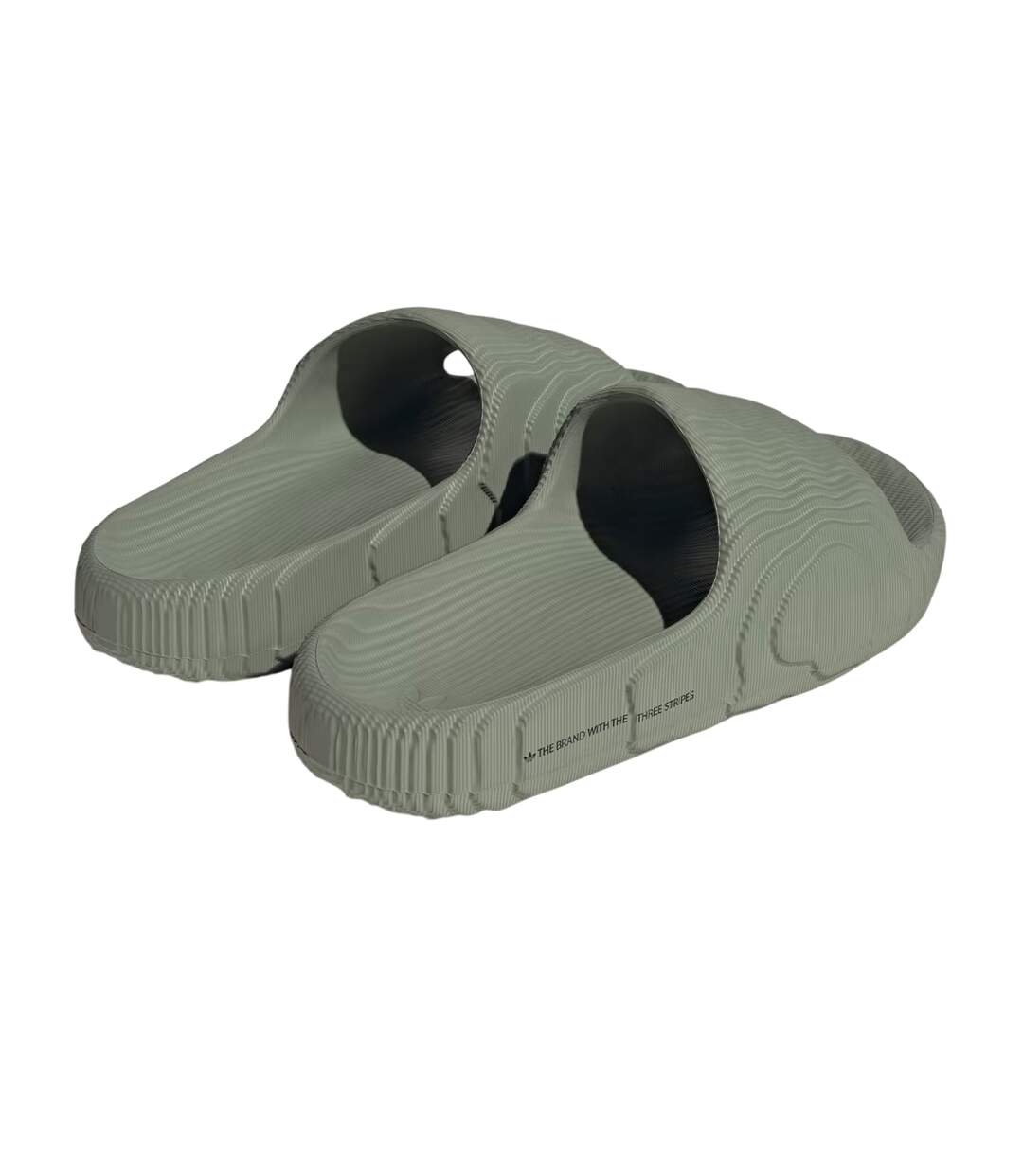Sandales Island Club Adilette Homme Vert Argenté Adidas-2
