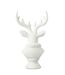 Tête de Cerf en Résine Courchevel 49cm Blanc-2