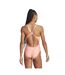 Maillot De Bain 1 Pièce Motif/style Logo Rectangulaire Femme Corail Bleu Marine Blanc Adidas-3
