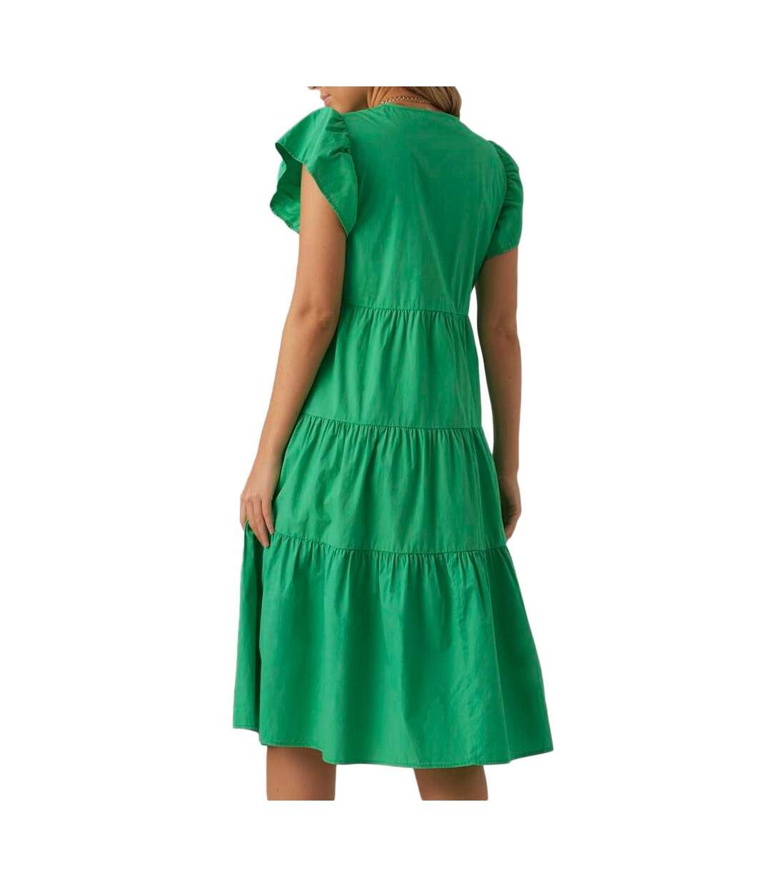 Robe de Grossesse Verte Femme Vero Moda Marternity Jarlotte - L-2