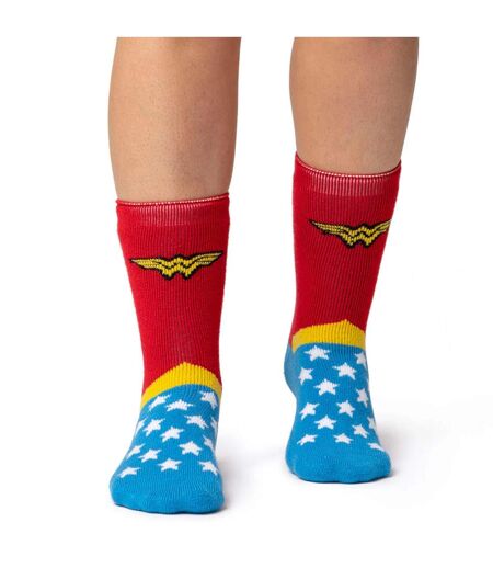 Heat Holders Lite - 1 Paire Chaussettes Wonder Woman Femme | Drôle Chaude Marvel