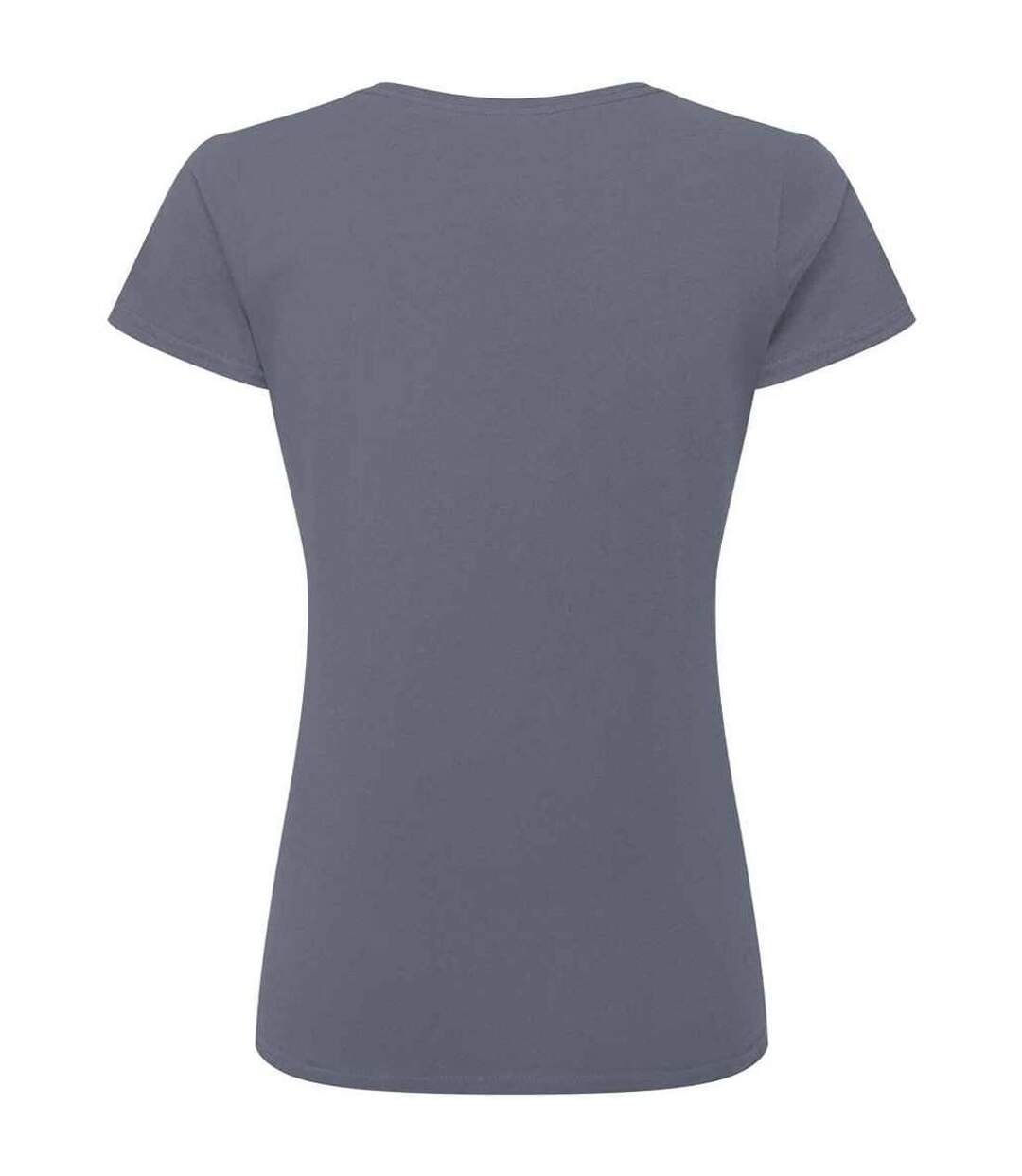 Womens/ladies Authentic Ringspun Cotton Classic T-shirt Convoy Grey Russell-2