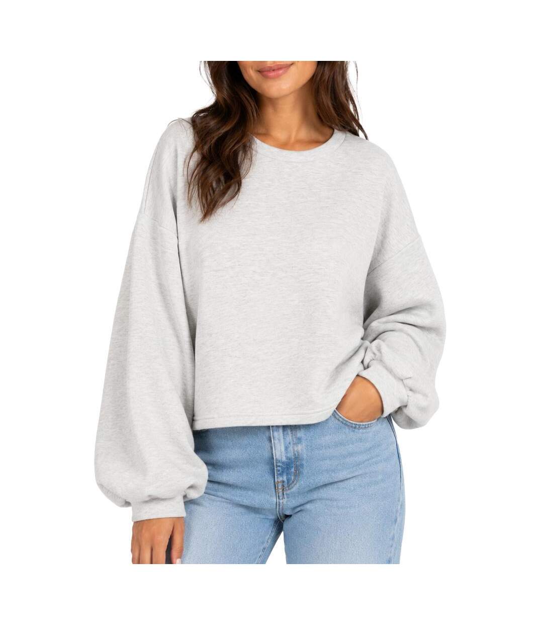 Sweat gris femme vero moda dolly-2